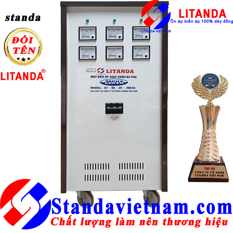 Biến Áp Tự Ngẫu Litanda 20KVA 3 Pha 20KW 100% Dây Đồng Giá Tại Kho