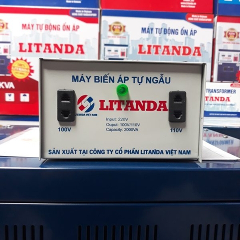 Đổi Nguồn Litanda 2000VA 2KVA Đổi Điện 220V Sang 110V/ 100V Dây Đồng