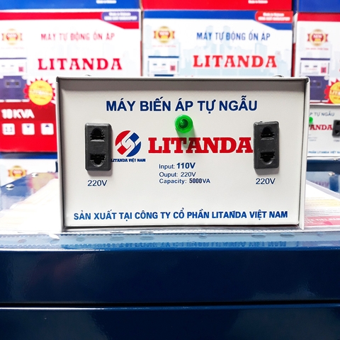 Đổi Nguồn 110V Sang 220V 5000VA 5KVA 5KW Litanda Dây Đồng Giá Tại Kho