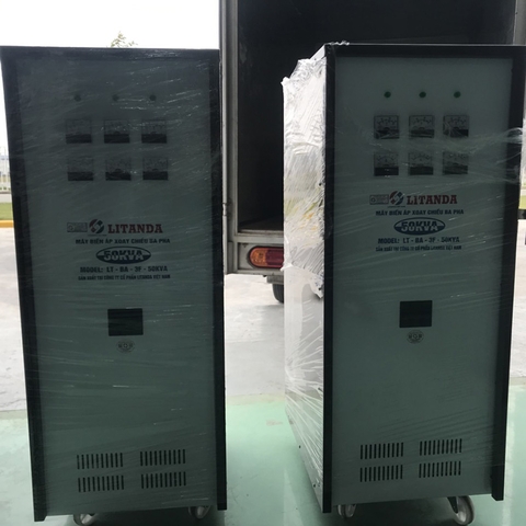 Giao 02 Máy Biến Áp Litanda 50KVA 3 Pha 380V/ 220V/ 200V Đến Công Ty Tại KCN Quang Minh