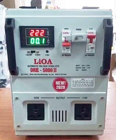 Lioa 5KVA Chịu Tải Bao Nhiêu? Mua Ổn Áp Lioa DRII-5000 II NEW 2023