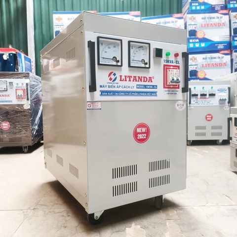 Máy Biến Áp Cách Ly Litanda 15KVA Chống Nhiễu Dây Đồng 100% Mới 2023