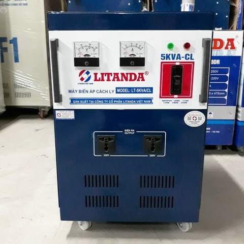 Máy Biến Áp Cách Ly Litanda 5KVA Giá Rẻ - Dây Đồng Nguyên Chất 100%