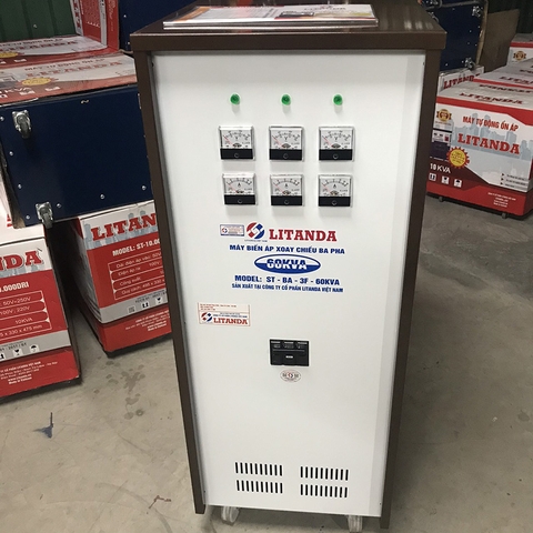 Máy Biến Áp Litanda 60KVA 3 Pha 380V/220V/200V Dây Đồng Giá Nhiêu Tiền