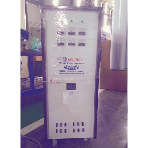 Máy Biến Áp Tự Ngẫu 50KVA 3 Pha Litanda Đời Mới 100% Dây Đồng Chạy Êm