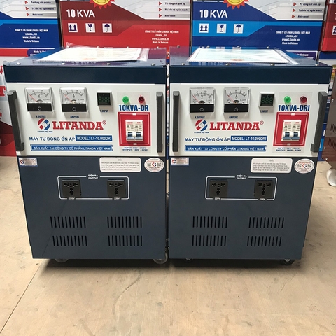 Máy Ổn Áp Litanda 10KVA Thế Hệ Mới 2021 Tích Hợp 8 Chức Năng Ưu Việt