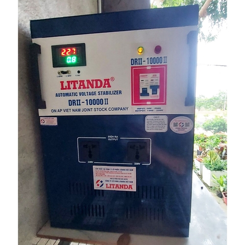 Ổn Áp 10KVA 1 Pha DRII-10000II Litanda NEW 2022 Dây Đồng Giá Bao Nhiêu