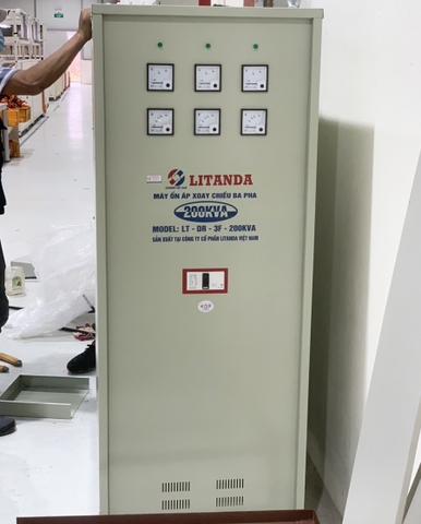 Ổn Áp 200KVA Litanda 3 Pha Dải 260V-430V Đời Mới Chính Hãng Dây Đồng