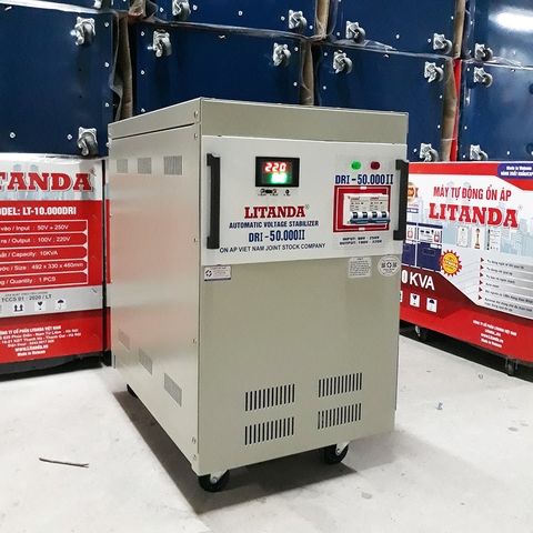 Ổn Áp 50KVA 1 Pha LiTanda Đời Mới Dải 90V-250V Giá Bao Nhiêu Tiền?