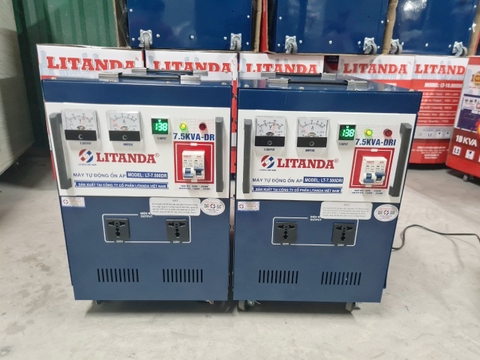 Máy Biến Áp 7,5KVA 7,5KW 1 Pha Litanda Đổi Nguồn 220V 200V 120V 110V