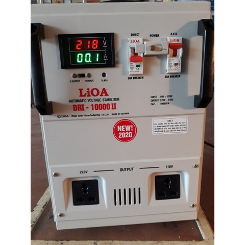 Ổn Áp LiOA 10KVA Dải 90V~250V Dây Đồng 100% Thế Hệ Mới 2023