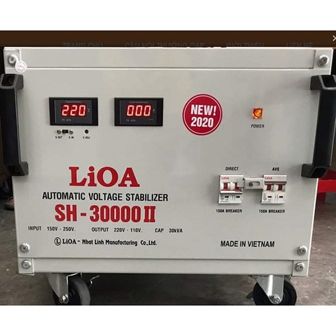 Ổn Áp Lioa 30KVA 30KW SH-30000 II Phiên Bản Mới 2024 Đồng Hồ Điện Tử Giao Cho Khách Hàng Tại Sài Gòn