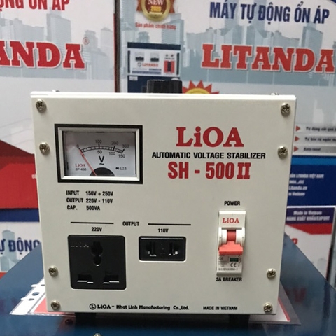 Ổn Áp Lioa 500VA 0,5KVA 0.5KW Công Suất Nhỏ Cho Tivi Tủ Lạnh Máy Tính