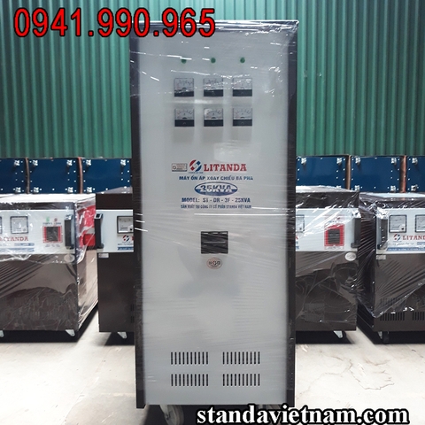 Ổn Áp Litanda 25KVA 3 Pha Thế Hệ Mới 2020 Dây Đồng 100% Chính Hãng