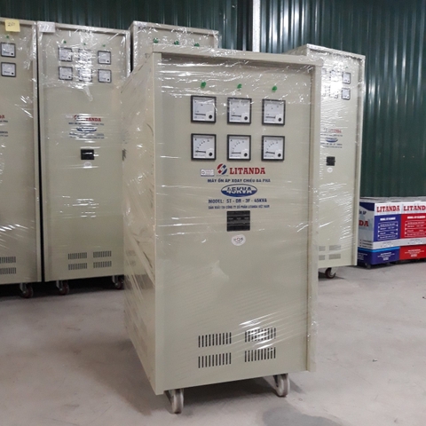 Ổn Áp Litanda 45KVA 3 Pha Dải 160V 45KW Dây Đồng 100% Giá Tại Nhà Máy