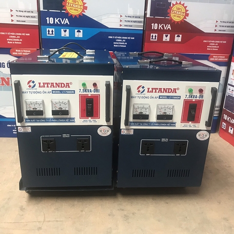 Ổn Áp Litanda 7.5KVA-DR Dải 90V & Ổn Áp Litanda 7.5KVA-DRI Dải 50V Mới 2024