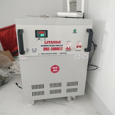 Ổn Áp Litanda DRII-20000 II 20KVA Dải 50V-250V 20KW 1 Pha NEW 2023