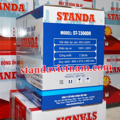 Ổn áp Standa 7,5kva giá bao nhiêu? standa chính hãng đổi tên Litanda