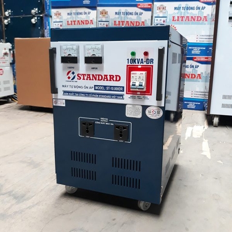 Ổn Áp Standard 10KVA Dải 90V~250 BH 4 Năm Dây Đồng 100% Đời Mới Chính Hãng