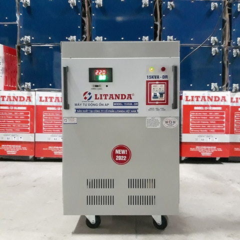 Ổn Áp Standard 15KVA Dải 90V~250V Dây Đồng 100% Thế Hệ Mới 2023