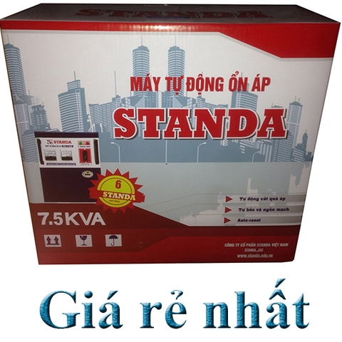 Ổn áp Standa 7,5KVA giá rẻ nhất Đổi Tên Litanda| Tổng kho ổn áp Standa