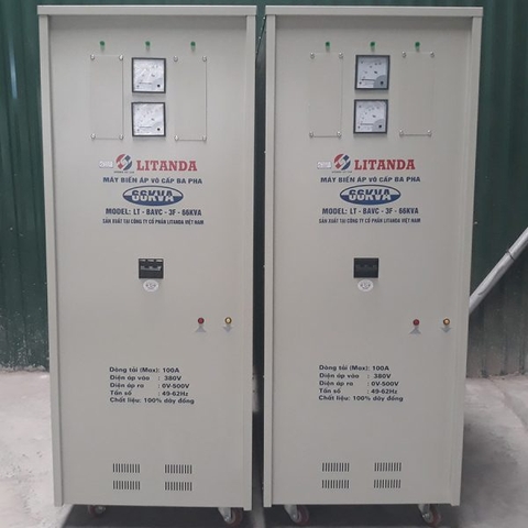 Variac 3 Phase |  Máy Biến Áp Vô Cấp 3 Pha 66KVA Litanda Dây Đồng NEW