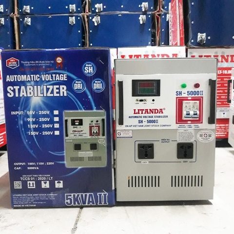 Voltage Stabilizer 5KVA | Giá Ổn Áp Litanda 5KVA Thế Hệ Mới 2023