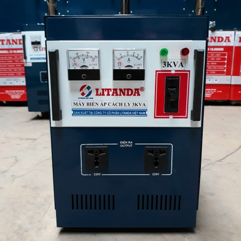 Giá Biến Áp Cách Ly 3KVA Litanda Dây Đồng 100% Cách Điện, Chống Nhiễu