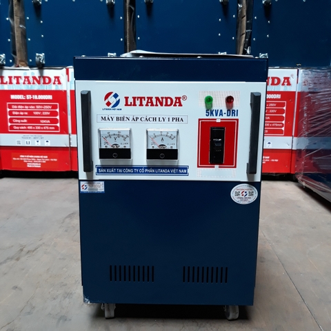 Biến Áp Cách Ly 5KVA 1 Pha Litanda Dây Đồng 100% Chống Giật Cách Điện