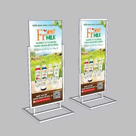 Standee sắt: bền bỉ hơn, cứng hơn, linh hoạt hơn và đẹp hơn