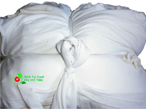 Giẻ lau công nghiệp Trắng