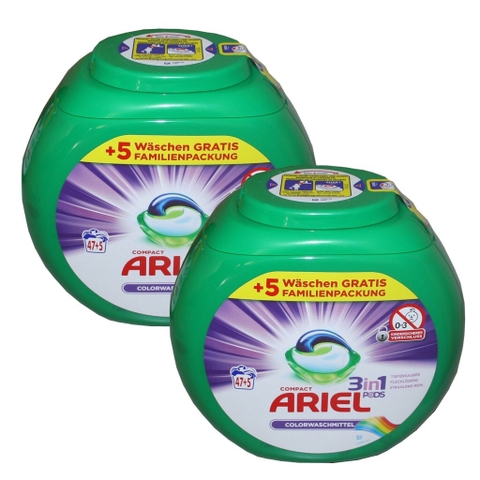 Viên giặt xả quần áo Ariel 3in1