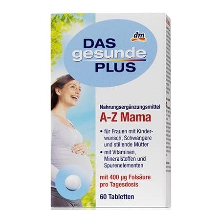 VITAMIN TỔNG HỢP A-Z Mama DAS GESUNDE DÀNH CHO BÀ BẦU VÀ MẸ CHO CON BÚ 