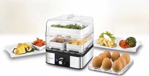 NỒI HẤP ĐIỆN 2 TẦNG MINI UNOLD