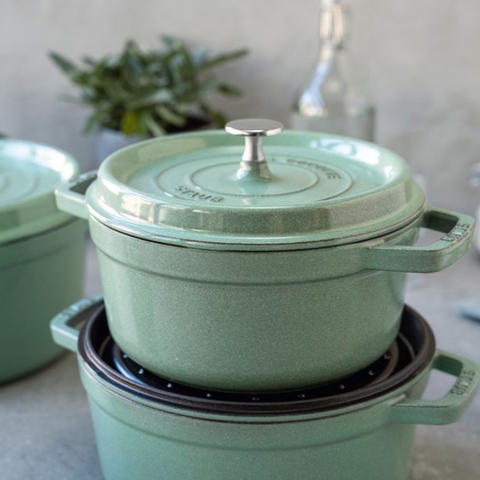 NỒI GANG ĐÚC STAUB XANH MINT SALBEI 20cm