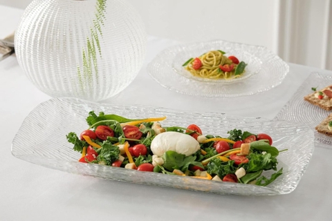 🇮🇹Đĩa pha lê chữ nhật 48x22cm