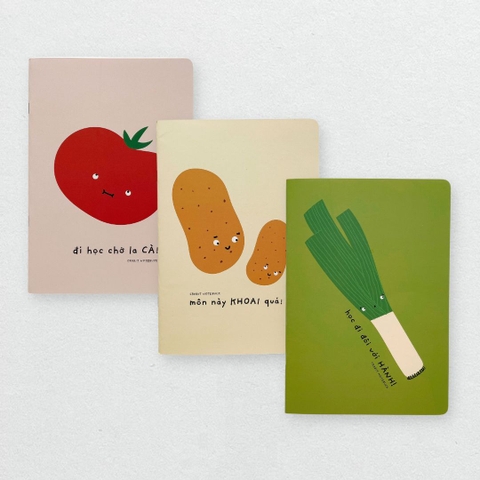 Combo 3 cuốn vở ghim 80 trang Vitamin