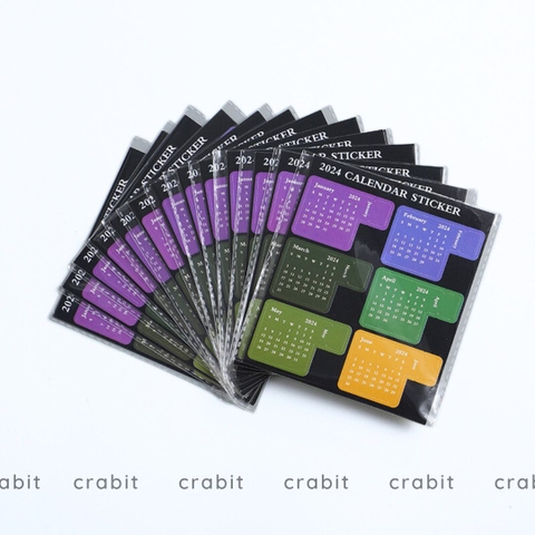 Sticker lịch Calendar 2024