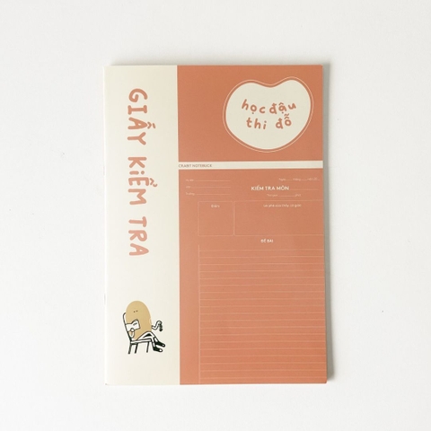 Giấy kiểm tra Học đậu Thi Đỗ - Đậu tương hồng