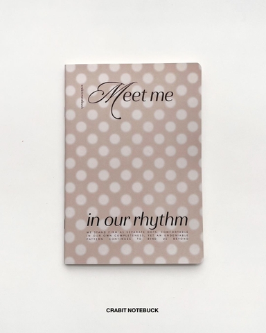 Vở kẻ ngang 100 trang 80gsm Chấm bi - Nâu nhạt