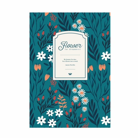 Vở kẻ ngang Flower Hoa trắng - 120 trang