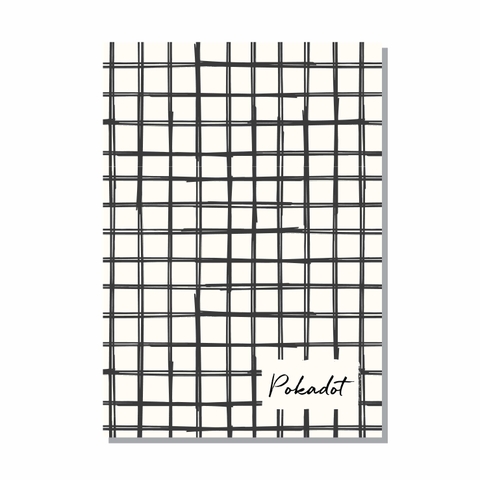 Vở kẻ ngang Pokadot Ô vuông đen - 80 trang