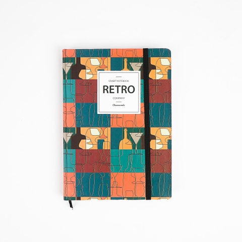 Sổ tay Retro nâu đỏ - trơn