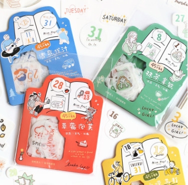 Sticker lịch ngày tháng