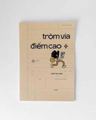 Giấy kiểm tra kẻ ngang Trộm vía - Điểm cao