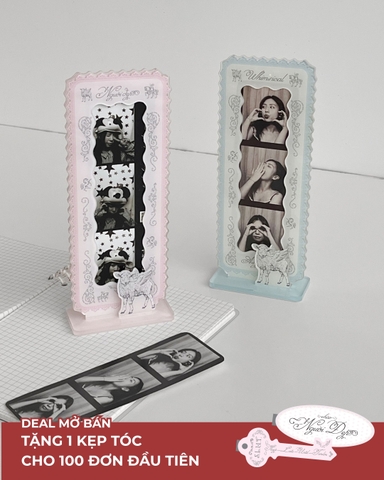 Khung ảnh standee để bàn Ren Framework - Photo strip 3 ảnh