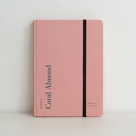 Sổ tay ô vuông Moodbook Collection - Coral Almond Hồng
