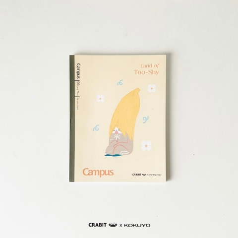Vở A5 grid 96 trang Bananeet - Crabit x Kokuyo - Land of Too-Shy