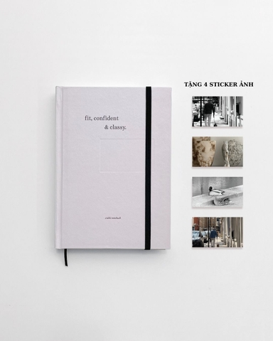 Sổ lịch kế hoạch Planner 2026 14 tháng A5 Crabit The Unfold - Hồng Pastel