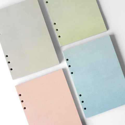 Ruột sổ còng A5 6 lỗ chấm dot màu sắc